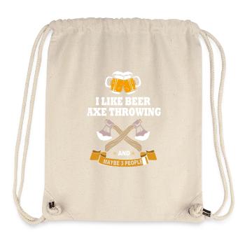 Axe Throw - Stanley/Stella Recycled Gym Bag - natural - Front