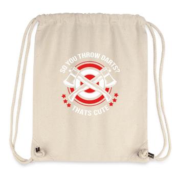 Axe Throwing - Stanley/Stella Recycled Gym Bag - natural - Front