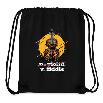 Fiddle String Instrument Enthusiast Fiddle Player - Stanley/Stella Recycled Gym Bag - black - Front