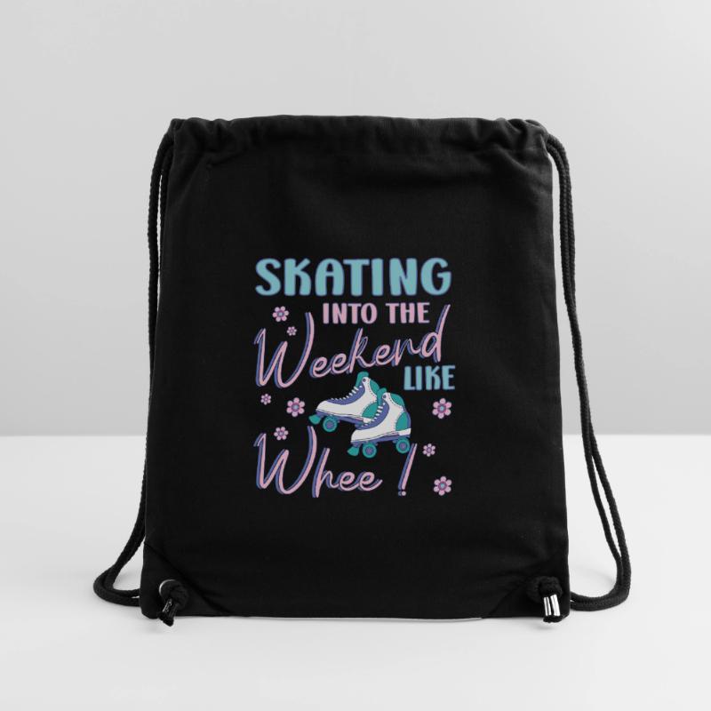 Rollerskater Party Skating Into Weekend Gift Idea Stanley/Stella Recycled Gym Bag