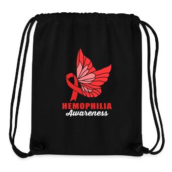 Hémophilie Hémophilie Hémophilie - Sac à cordon recyclé Stanley/Stella - noir - Devant