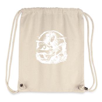 Hawaii Ukulele Mädchen Zeichnung - Stanley/Stella recycelter Gym Bag - Naturweiß - Vorne