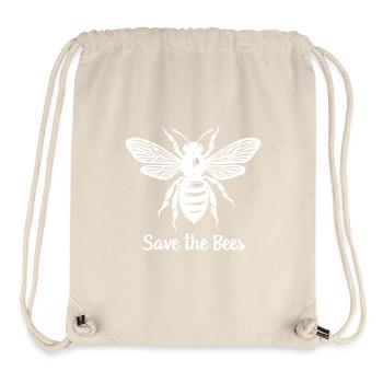 RETTET DIE BIENEN (HELLES TEXTDESIGN) - Stanley/Stella recycelter Gym Bag - Naturweiß - Vorne