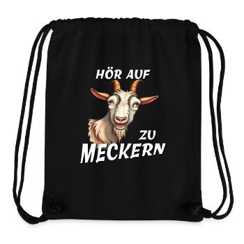 ZIEGE HÖR AUF ZU MECKERN - Stanley/Stella recycelter Gym Bag - Schwarz - Vorne