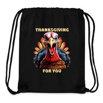 TRUTHAHN THANKSGIVING FOR YOU - Stanley/Stella recycelter Gym Bag - Schwarz - Vorne