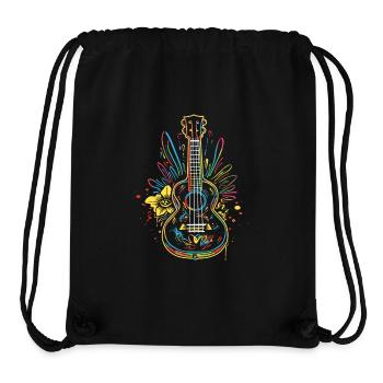 Ukulele Line Art - Stanley/Stella Recycled Gym Bag - black - Front