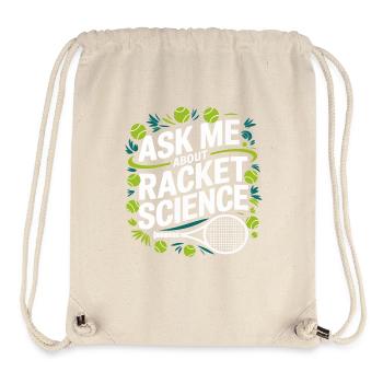 Racket Science Spruch - Stanley/Stella recycelter Gym Bag - Naturweiß - Vorne