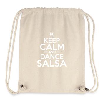Restez calme et dansez la salsa Musique latine Danse salsa - Sac à cordon recyclé Stanley/Stella - blanc naturel - Devant