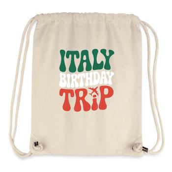 Italien Geburtstag Reise T-Shirt Design - Stanley/Stella recycelter Gym Bag - Naturweiß - Vorne