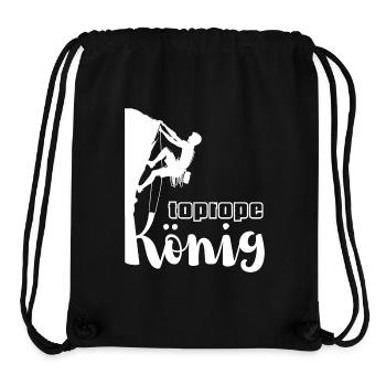 Toprope König - Kletter König - Stanley/Stella recycelter Gym Bag - Schwarz - Vorne
