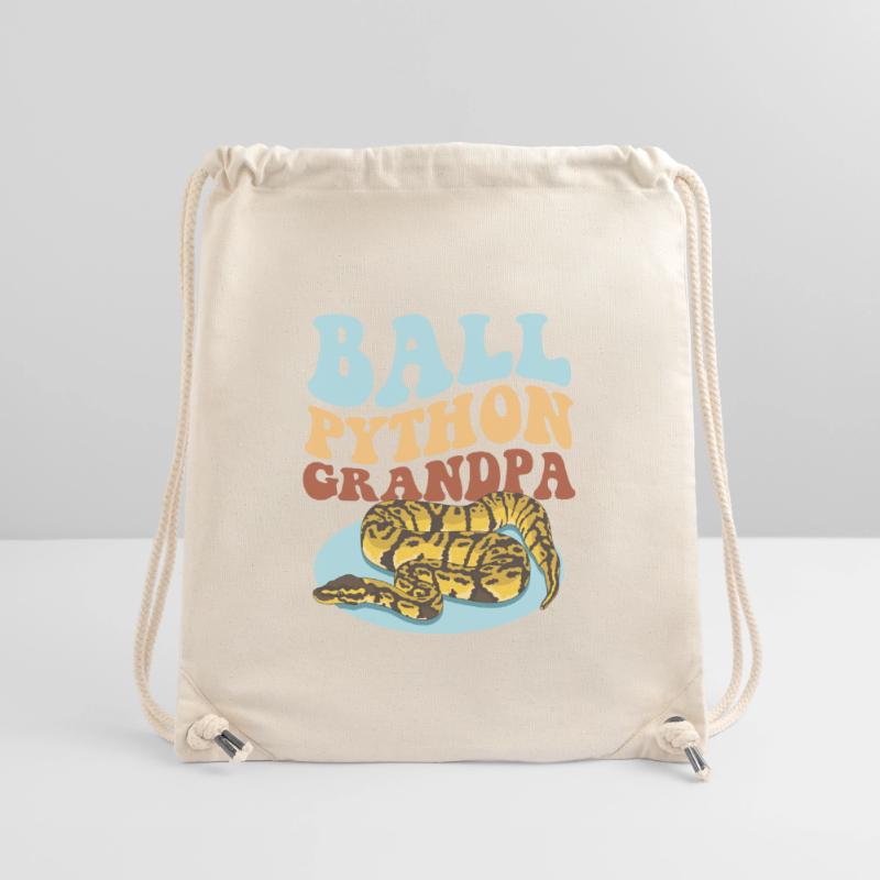 Königspython Opa Python Schlange Geschenk Stanley/Stella recycelter Gym Bag