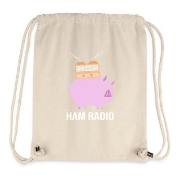 Amateurfunk Radio - Stanley/Stella recycelter Gym Bag - Naturweiß - Vorne