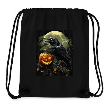 Halloween Geschenk Frauen Kürbis Männer Kinder - Stanley/Stella recycelter Gym Bag - Schwarz - Vorne