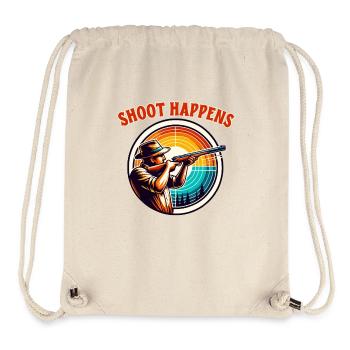 Shoot Happens - Tontauben schießen Schützenverein - Stanley/Stella recycelter Gym Bag - Naturweiß - Vorne