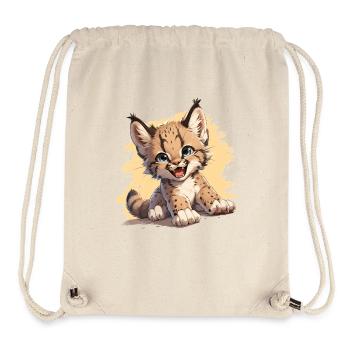Lynx Luchse Luchs - Sac à cordon recyclé Stanley/Stella - blanc naturel - Devant