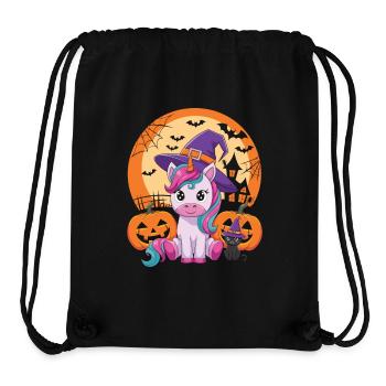 Süßes Einhorn im Halloween-Look - Stanley/Stella recycelter Gym Bag - Schwarz - Vorne