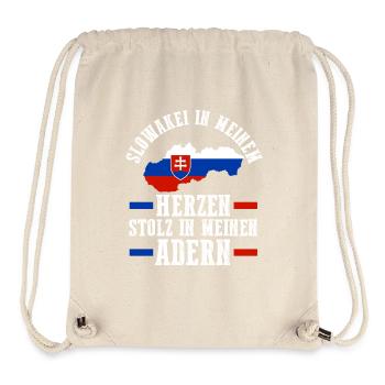 Slowaken Slowakei - Stanley/Stella recycelter Gym Bag - Naturweiß - Vorne