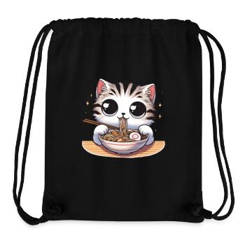 Ramen Cute Cat Kawaii Gifts Japan - Stanley/Stella Recycled Gym Bag - black - Front