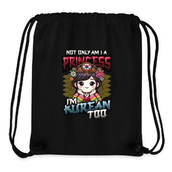 Mädchen Koreanische Herkunft Südkorea - Stanley/Stella recycelter Gym Bag - Schwarz - Vorne