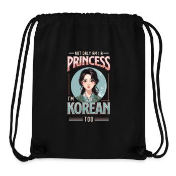 Mädchen Koreanische Herkunft Südkorea - Stanley/Stella recycelter Gym Bag - Schwarz - Vorne