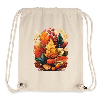 AUTUMN LEAVES - Stanley/Stella Recycled Gym Bag - natural - Front