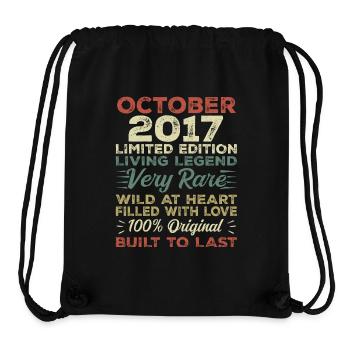 2017 Octobre 2017 anniversaire Octobre 2017 Original - Sac à cordon recyclé Stanley/Stella - noir - Devant