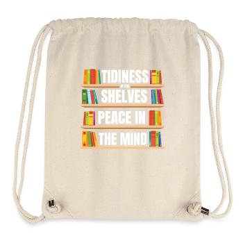 Bibliothécaire adjointe - Sac à cordon recyclé Stanley/Stella - blanc naturel - Devant