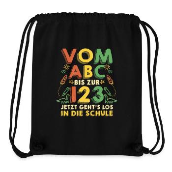 Erste Klasse Grundschule Schulbeginn Geschenk - Stanley/Stella recycelter Gym Bag - Schwarz - Vorne