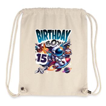 Astronaut 15th Birthday Space - Stanley/Stella Recycled Gym Bag - natural - Front