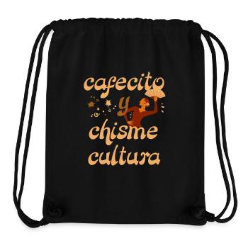 Coffee drinking hispanic - Stanley/Stella Recycled Gym Bag - black - Front