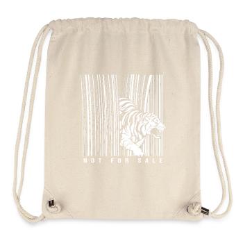 Weißer Tiger - Stanley/Stella recycelter Gym Bag - Naturweiß - Vorne