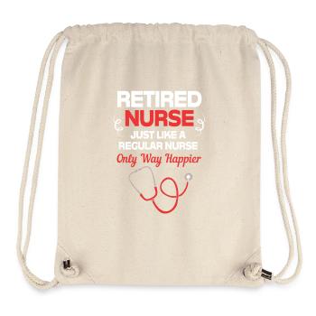 Krankenschwester Rente - Stanley/Stella recycelter Gym Bag - Naturweiß - Vorne