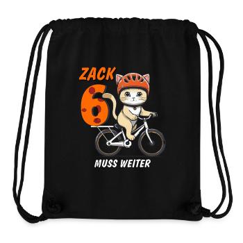 LE VÉLO DE CHAT DOIT CONTINUER ZACK SIX - Sac à cordon recyclé Stanley/Stella - noir - Devant