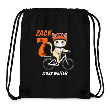 LE VÉLO DE CHAT DOIT CONTINUER À S’ASSEOIR ZACK SIEBEN - Sac à cordon recyclé Stanley/Stella - noir - Devant