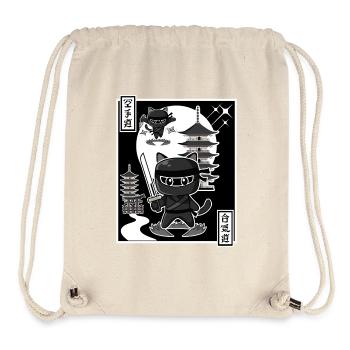 Ninja Cat - Stanley/Stella Recycled Gym Bag - natural - Front