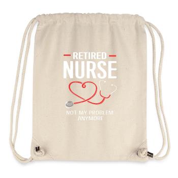 Krankenschwester Rente - Stanley/Stella recycelter Gym Bag - Naturweiß - Vorne