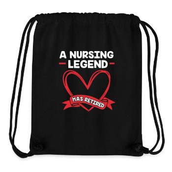 Krankenschwester Rente - Stanley/Stella recycelter Gym Bag - Schwarz - Vorne