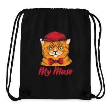 Artist Painter Graphic My Cat Drawing Artist - Stanley/Stella Recycled Gym Bag - black - Front