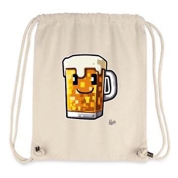 Bière artisanale Pixel - Sac à cordon recyclé Stanley/Stella - blanc naturel - Devant