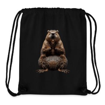 Beaver - Stanley/Stella Recycled Gym Bag - black - Front