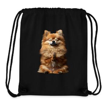 Zwergspitz - Stanley/Stella recycelter Gym Bag - Schwarz - Vorne