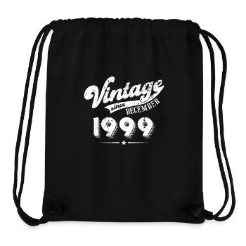Vintage since December 1999 Geburtstag Geschenk - Stanley/Stella recycelter Gym Bag - Schwarz - Vorne
