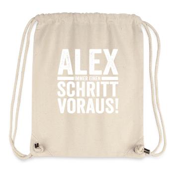 Alexander Alexandra Alexa Alex - Stanley/Stella recycelter Gym Bag - Naturweiß - Vorne
