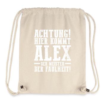 Alexander Alexandra Alexa Alex - Stanley/Stella recycelter Gym Bag - Naturweiß - Vorne
