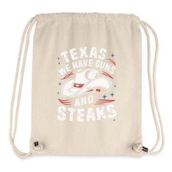 Texas State Texaner Texas - Stanley/Stella recycelter Gym Bag - Naturweiß - Vorne