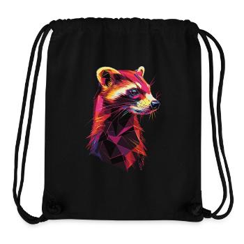 Furet - Sac à cordon recyclé Stanley/Stella - noir - Devant