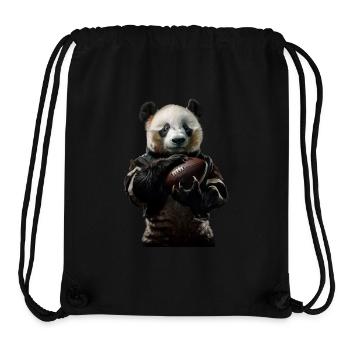 Panda - Stanley/Stella Recycled Gym Bag - black - Front