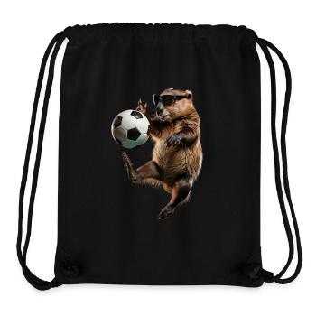 Biber - Stanley/Stella recycelter Gym Bag - Schwarz - Vorne