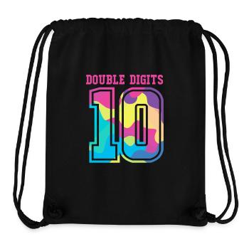 10. Geburtstag Zehn Geburtsjahr Geburtsdatum - Stanley/Stella recycelter Gym Bag - Schwarz - Vorne