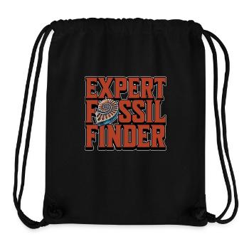 Expert en recherche de fossiles, Paléontologue - Sac à cordon recyclé Stanley/Stella - noir - Devant